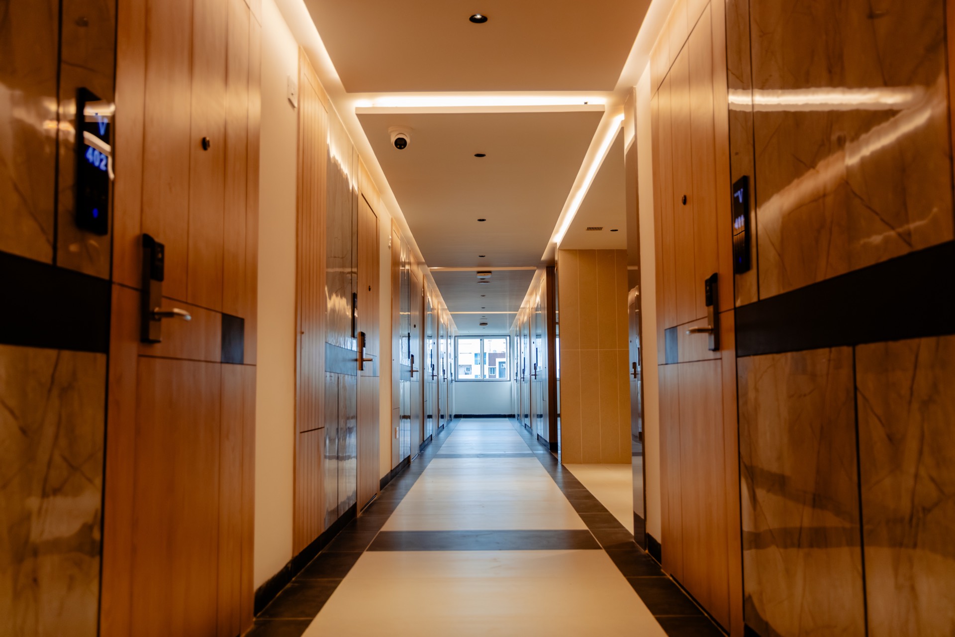 Hotel corridor